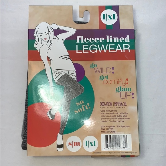 LAST ONE AVAILABLE! - New Women's Super Soft Fleece Lined Leggings Size Large/XL - Picture 2 of 10